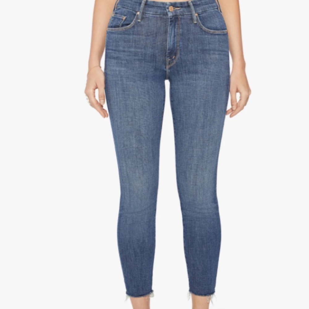 Mother The Looker Ankle Fray Jeans - Ready To Roll - Size 32